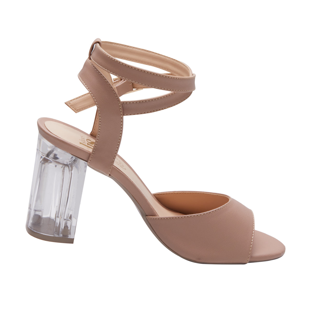 Tacones Mujer Color Beige Tacón Transparente 10cms dv2925