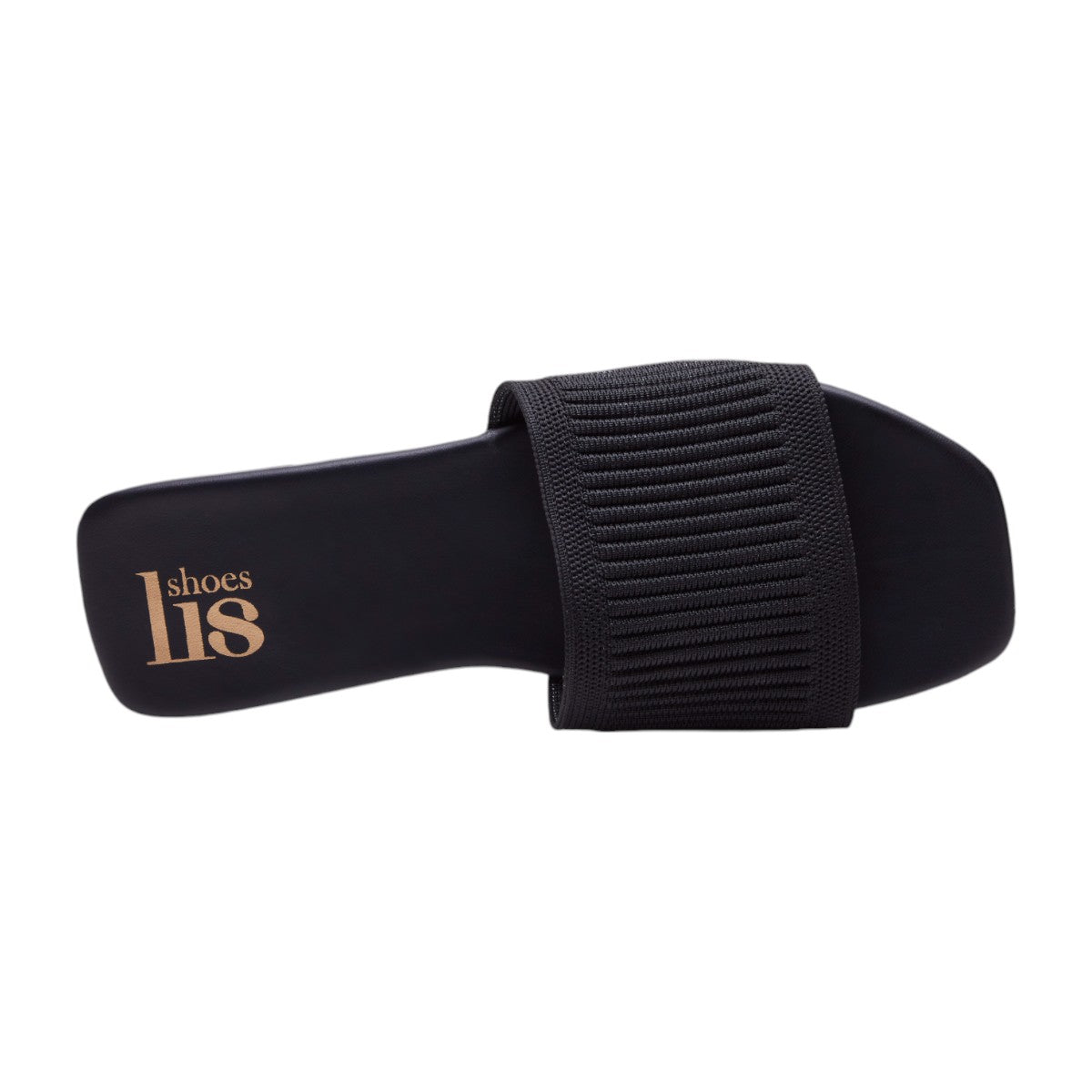 Sandalias Planas Mujer Metedera Textil Tejido Negras dv2925