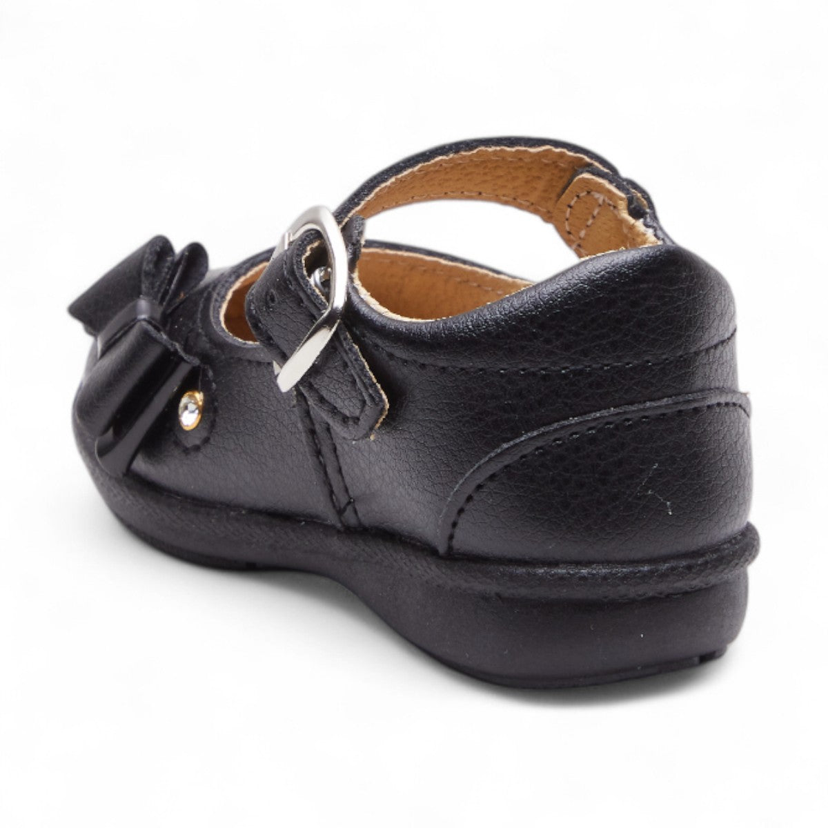 Mary Jane negra con moño | Zapatos niña 2025