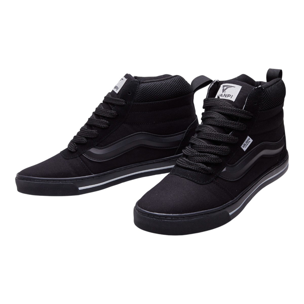 Tenis Negro Hombre Tipo Bota Textil dv2925