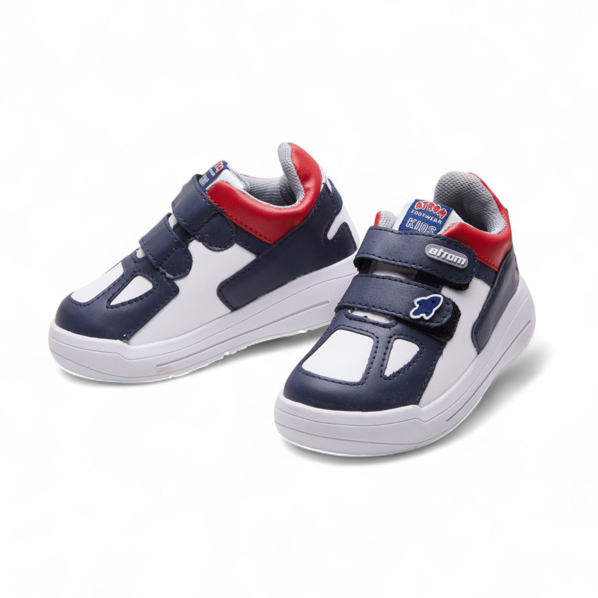 Tenis escolar azul marino y rojo | Sneakers niño 2025