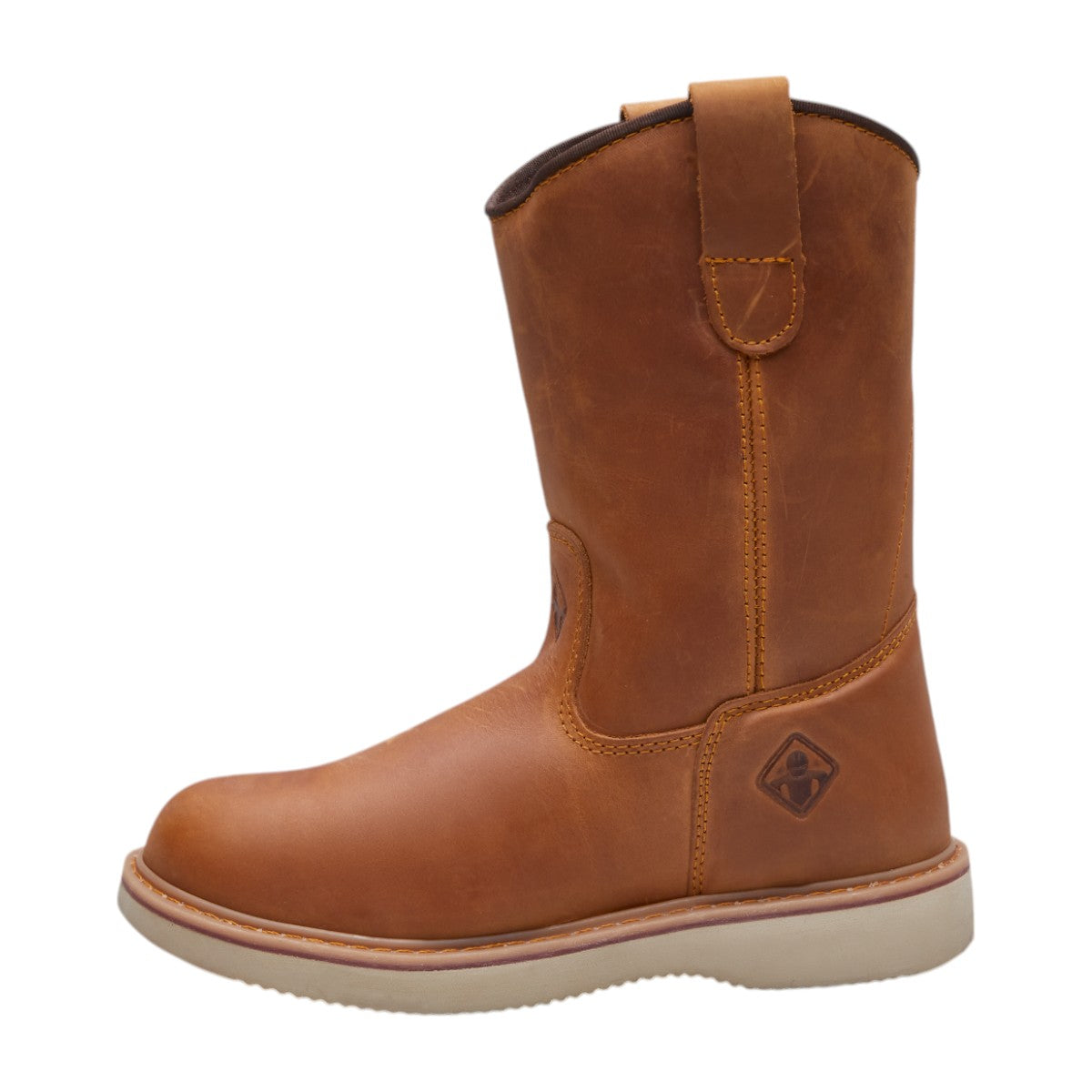 Botas Hombre Tipo Piel Largas Exterior Cómodas Café dv2925