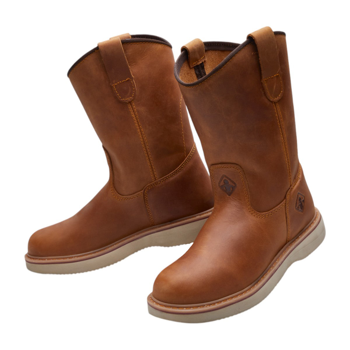 Botas Hombre Tipo Piel Largas Exterior Cómodas Café dv2925