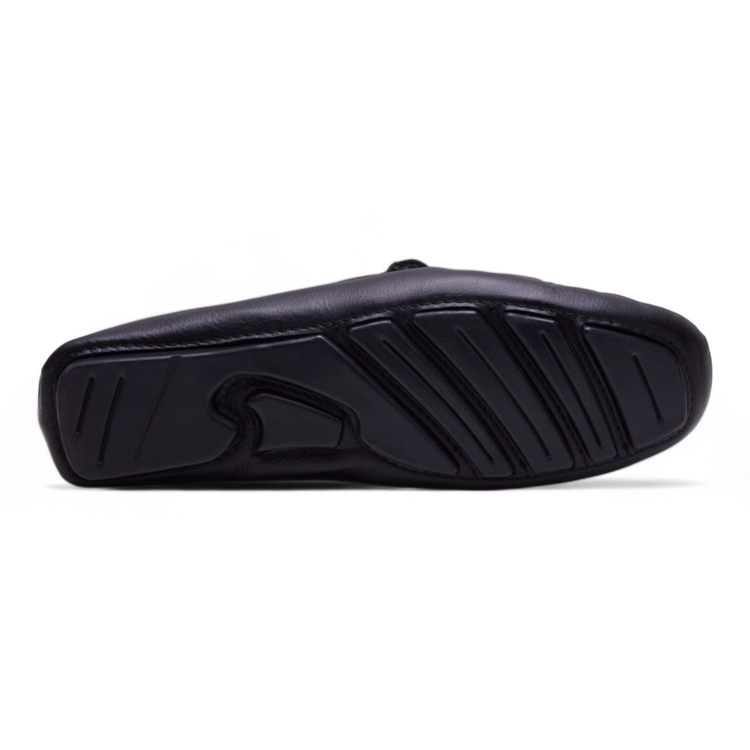 Mocasin Hombre Negro en Piel de Mantarraya dv2925
