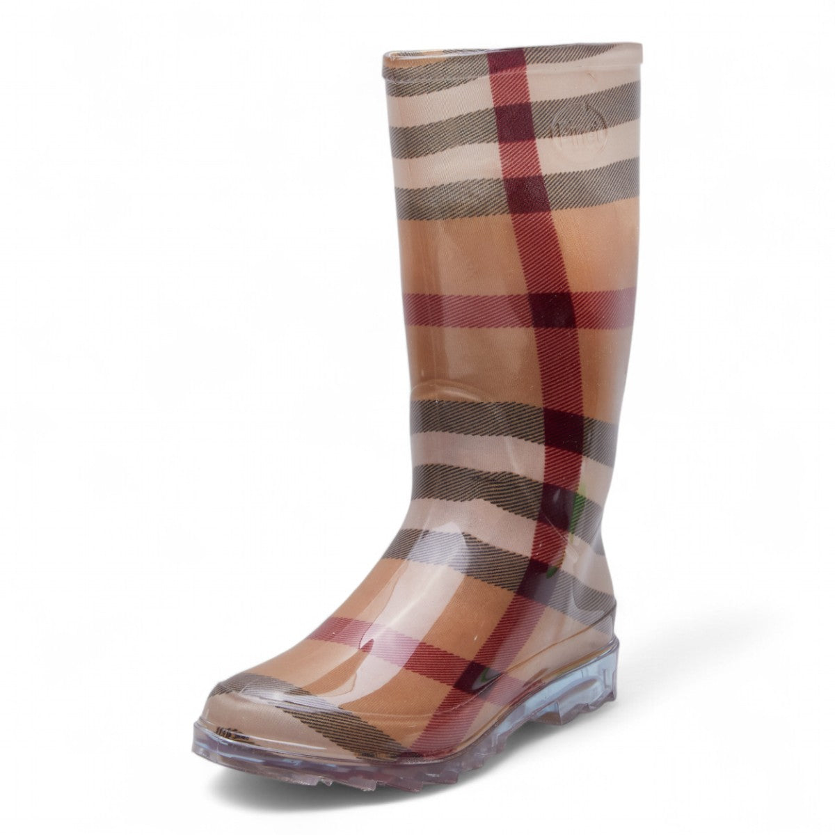 Botas Lluvia Dama Estampado Líneas Plástico Resistentes dv2925