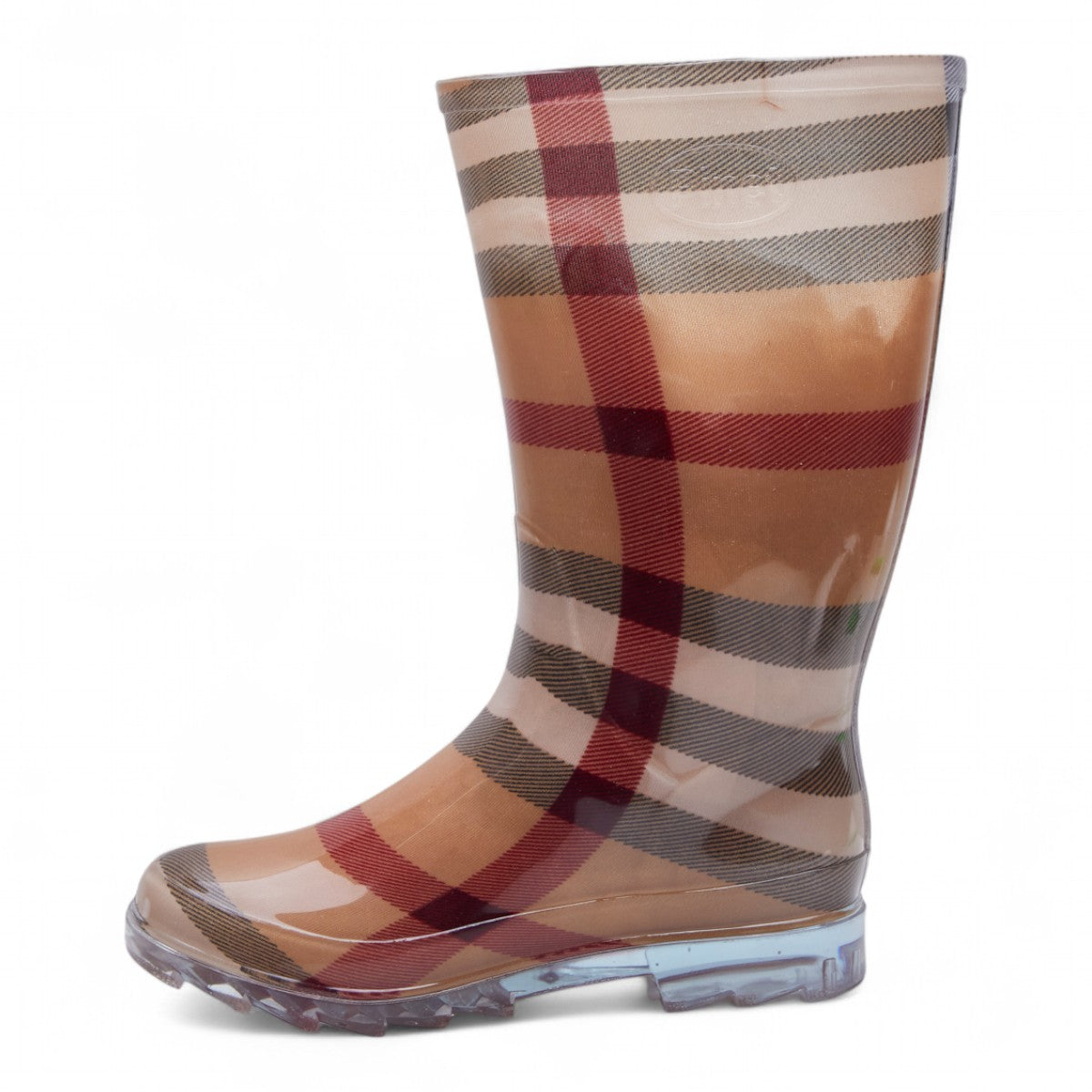 Botas Lluvia Dama Estampado Líneas Plástico Resistentes dv2925