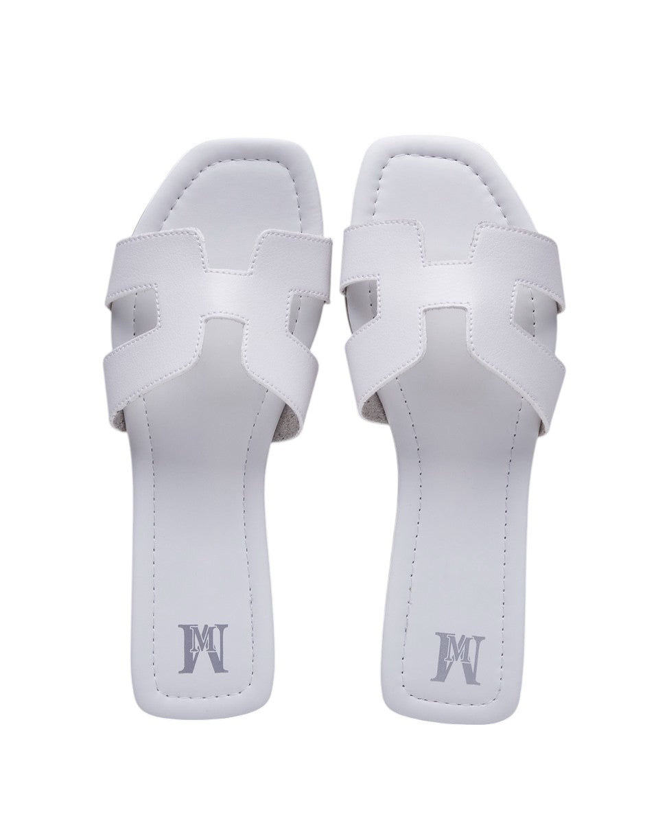 Sandalia Blanco Formal Dama Blanca dv2925