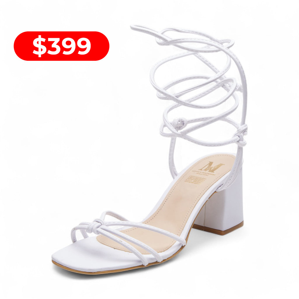 Sandalia de tacón con tiras modelo 114106