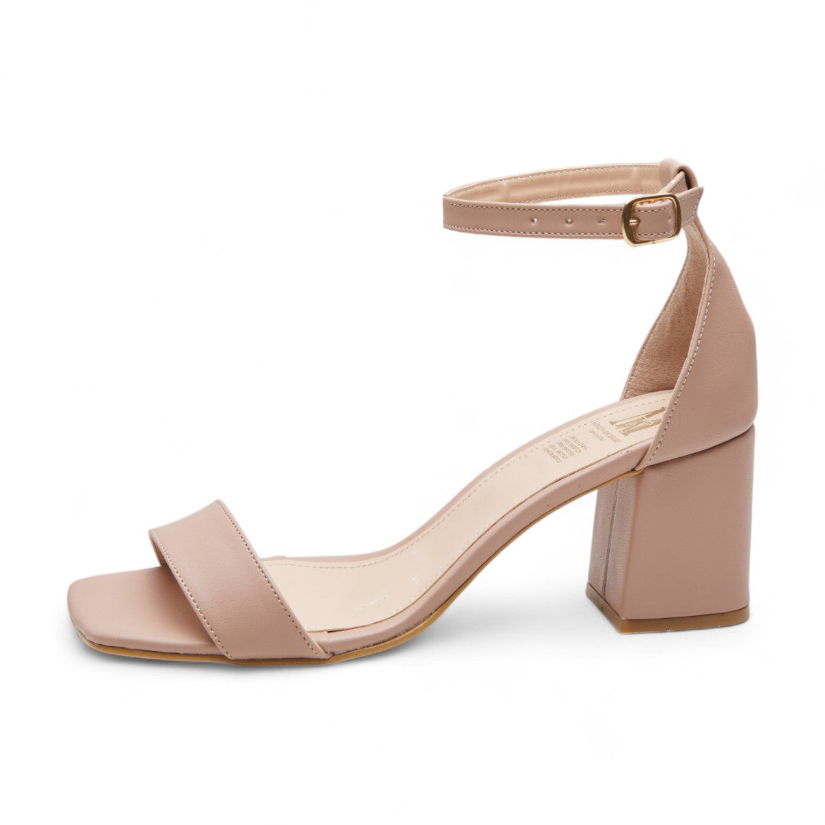 Tacones formales color maquillaje para mujer con tacón grueso de 6 cm dv2925