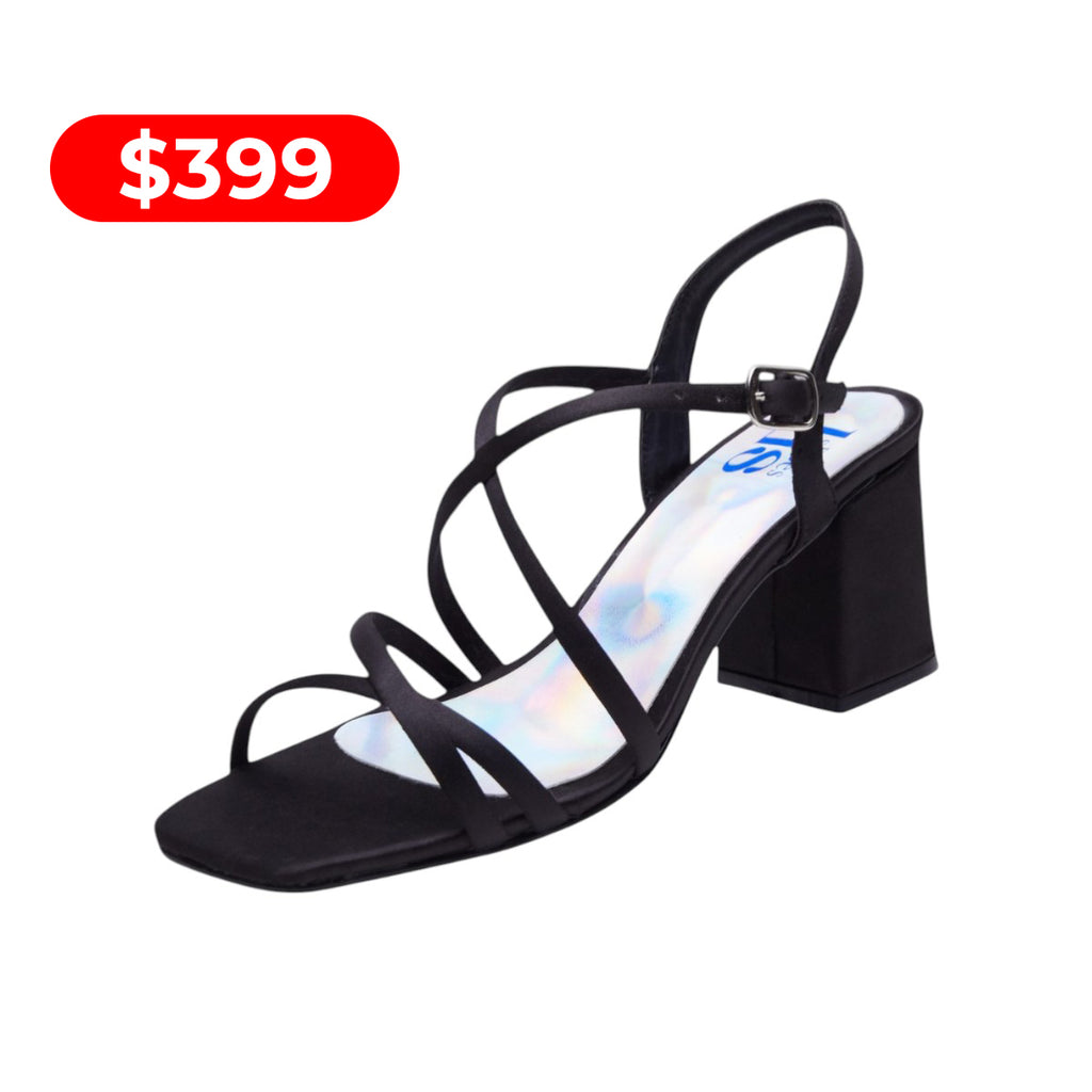 Sandalia de tacón negro modelo 114102