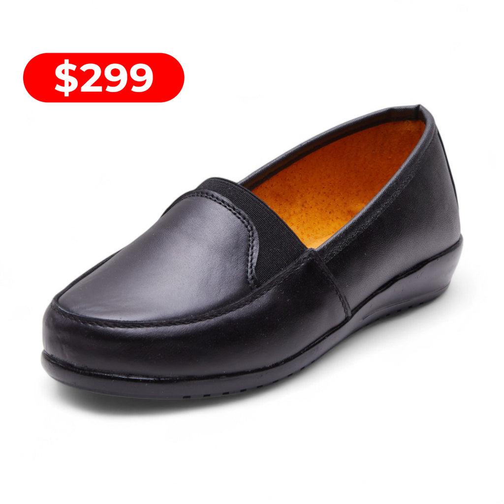 Zapato de piso negro modelo 121211