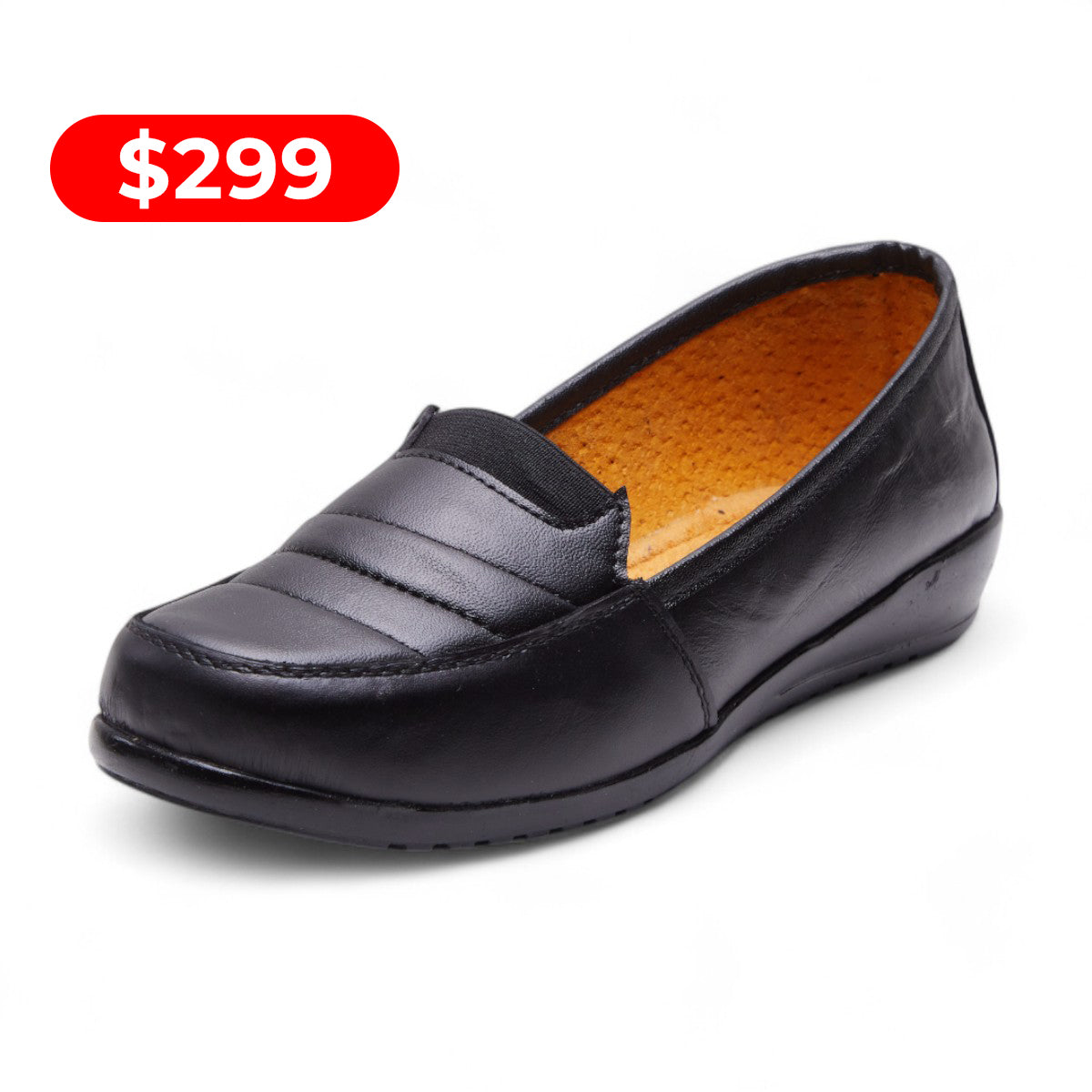 Zapato de piso negro modelo 121212