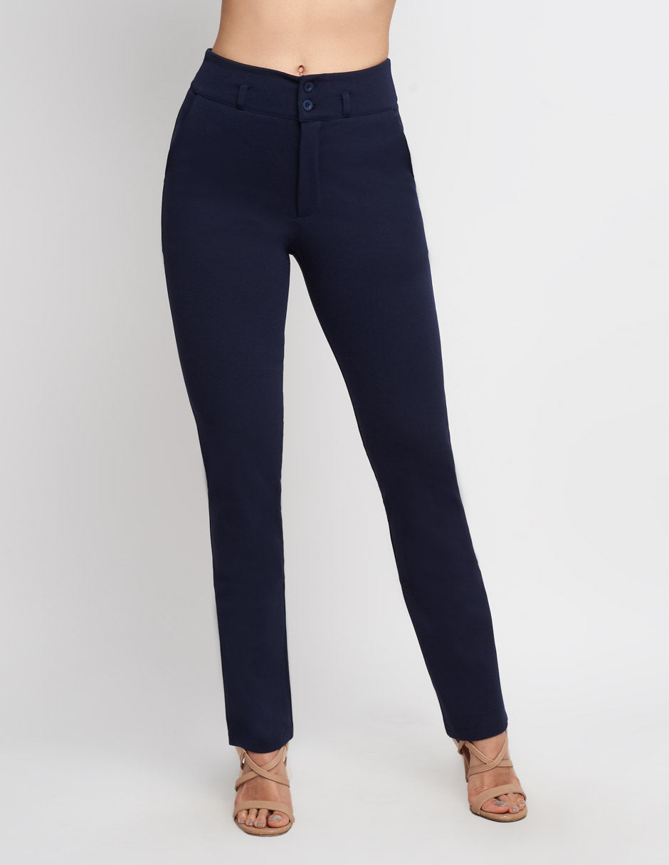 Pantalón de Vestir: Formal, Tela Stretch, Fit Perfecto Mujer