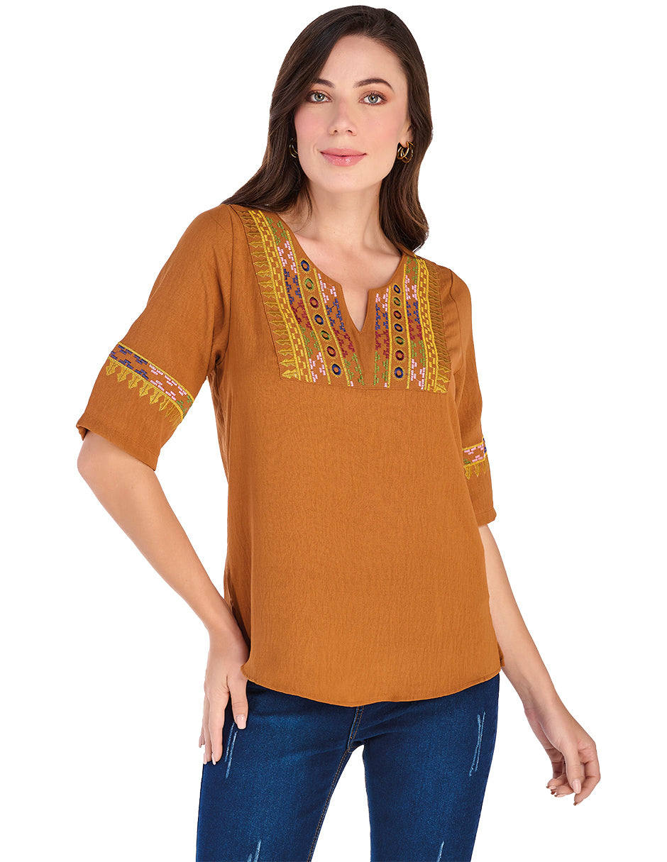 Blusa Camel Dama