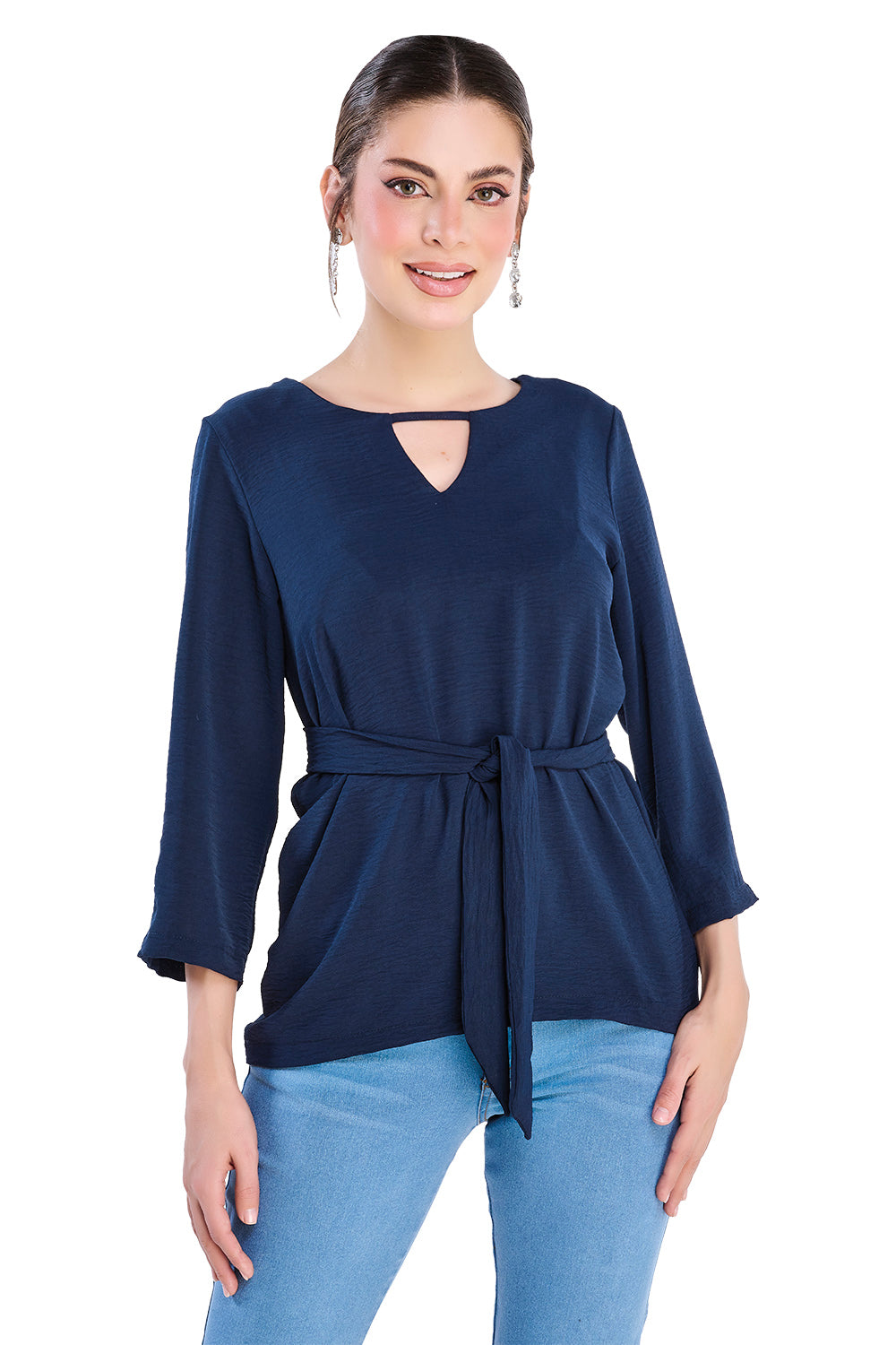 Bluza Azul Marino Manga Larga