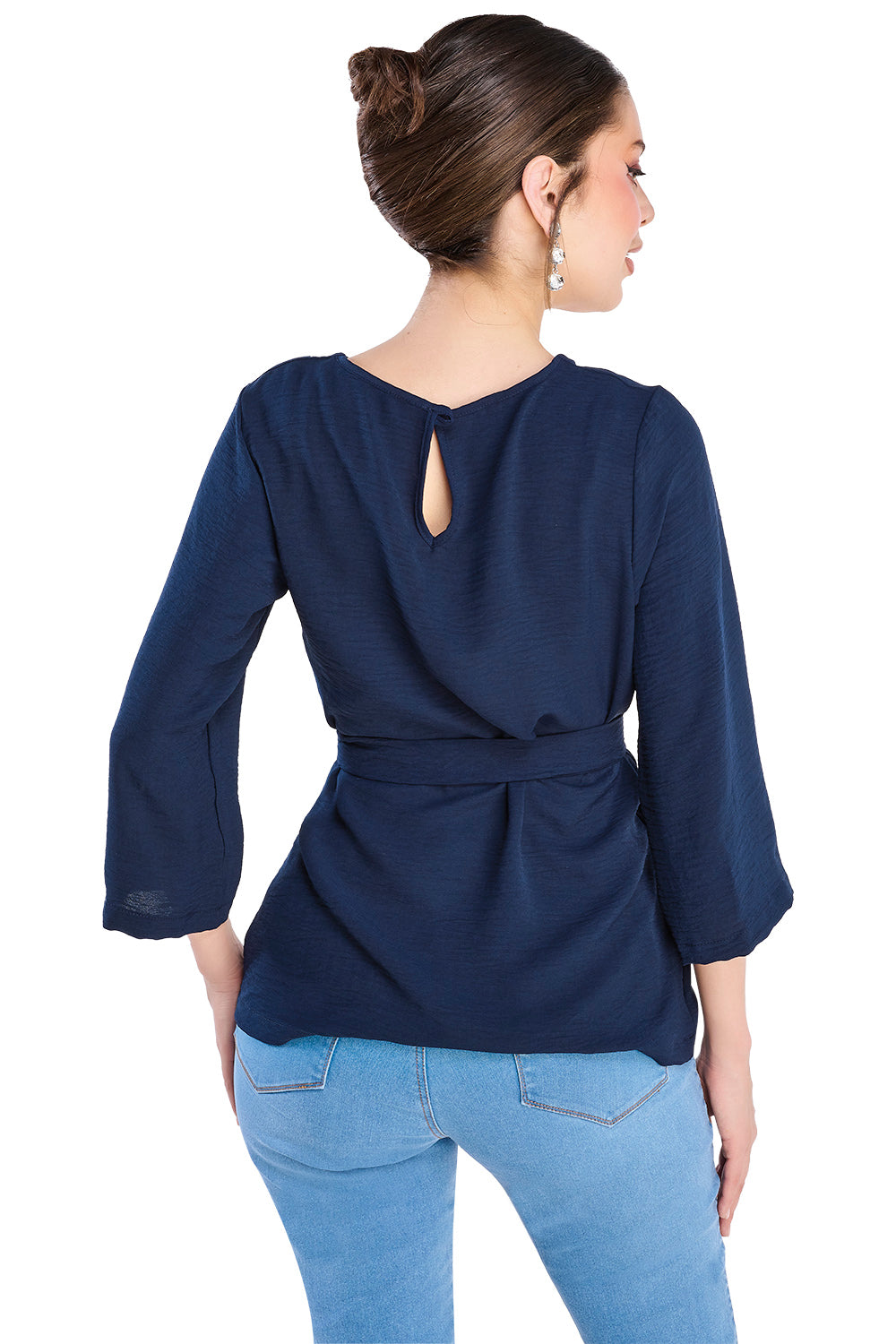 Bluza Azul Marino Manga Larga