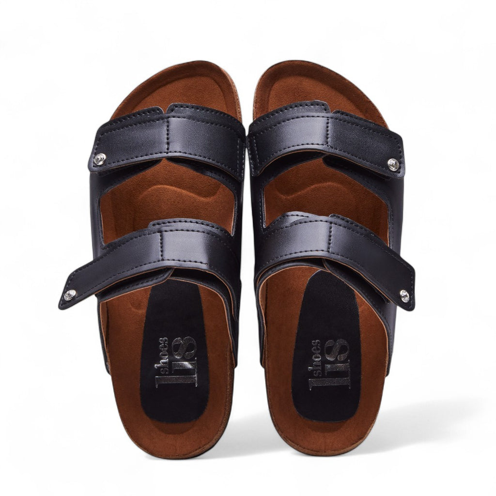 Huaraches Negro tipo Berkin estilo 216100