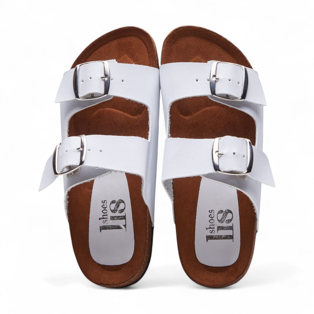 Huaraches blanco tipo Berkin estilo 216101