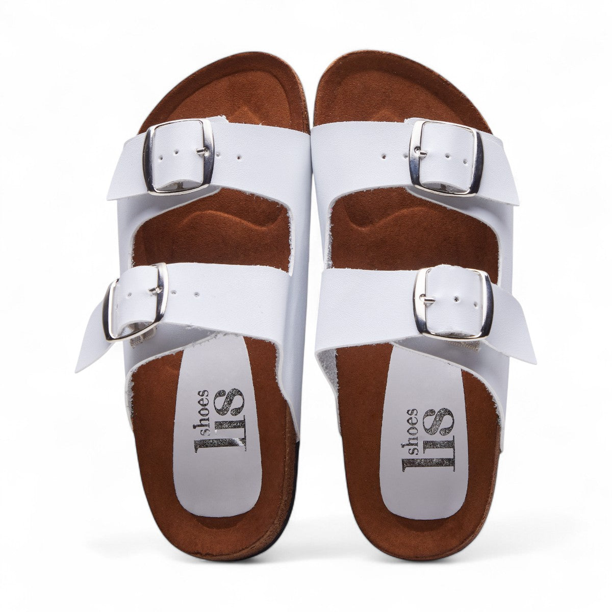 Huaraches blanco tipo Berkin estilo 216101