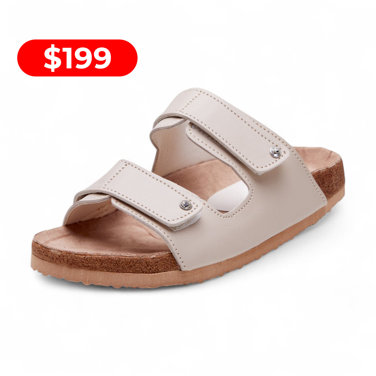 Huaraches latte tipo Berkin estilo 216108