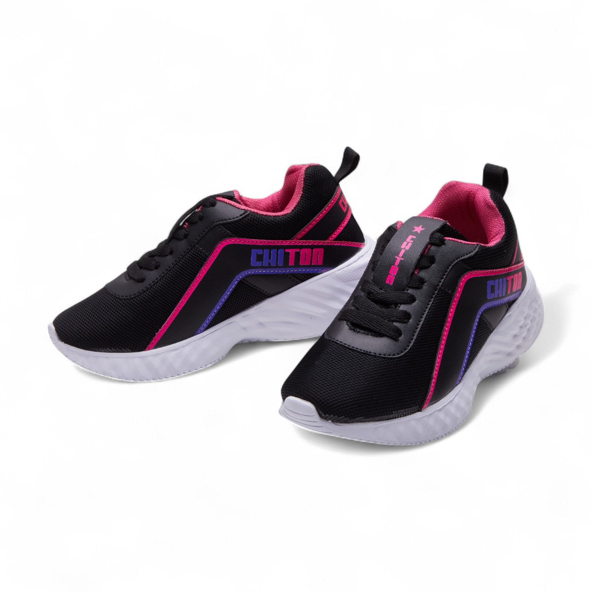 Tenis deportivos para niño en material transpirable con agujetas y suela confort, diseño cómodo y ligero color negro dv2925