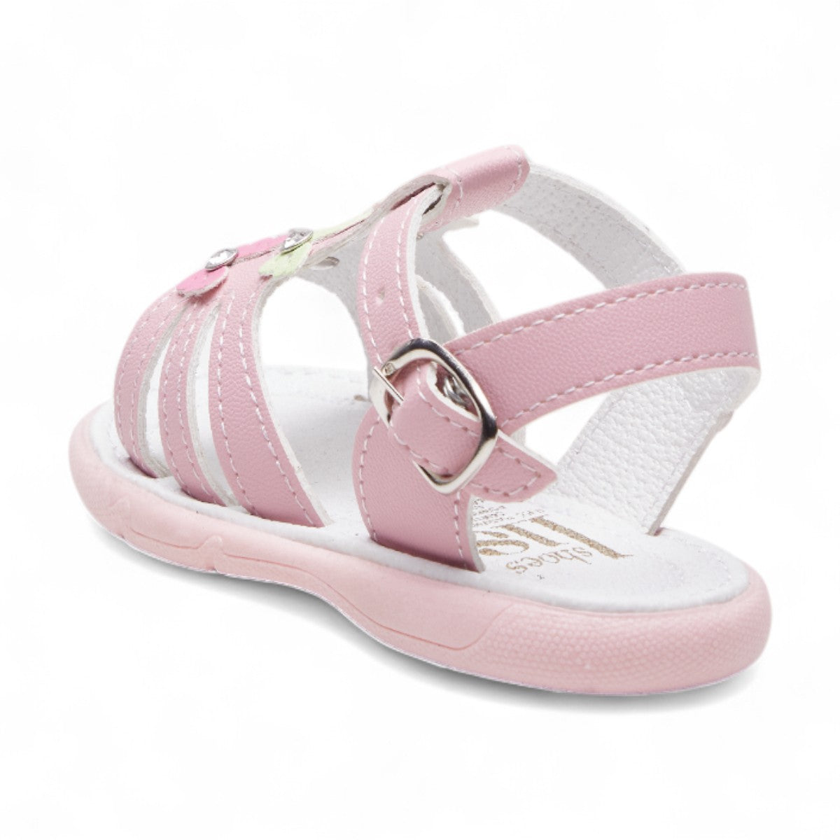 Sandalia rosa con flores | Calzado niña verano 2025