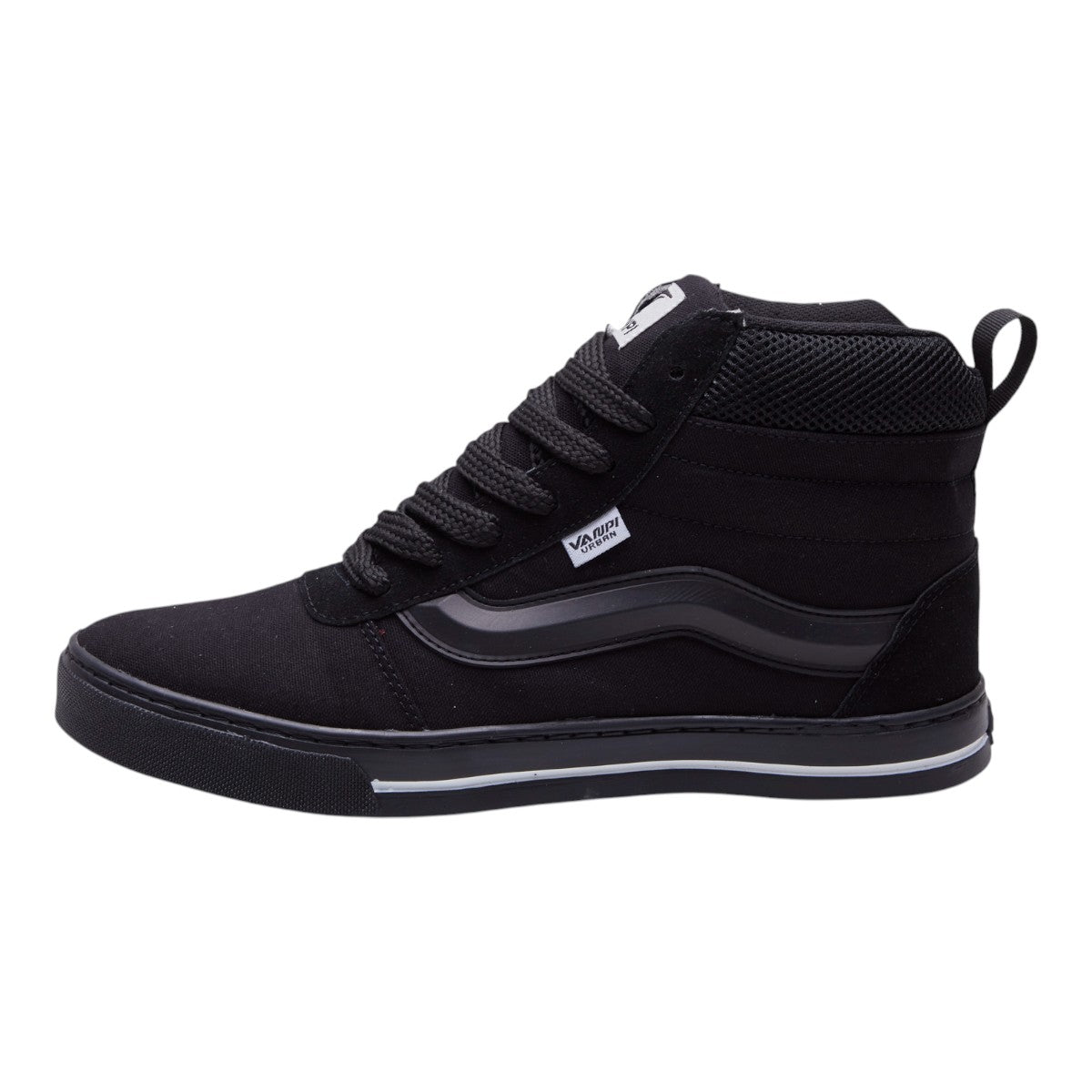Tenis Negro Hombre Tipo Bota Textil dv2925