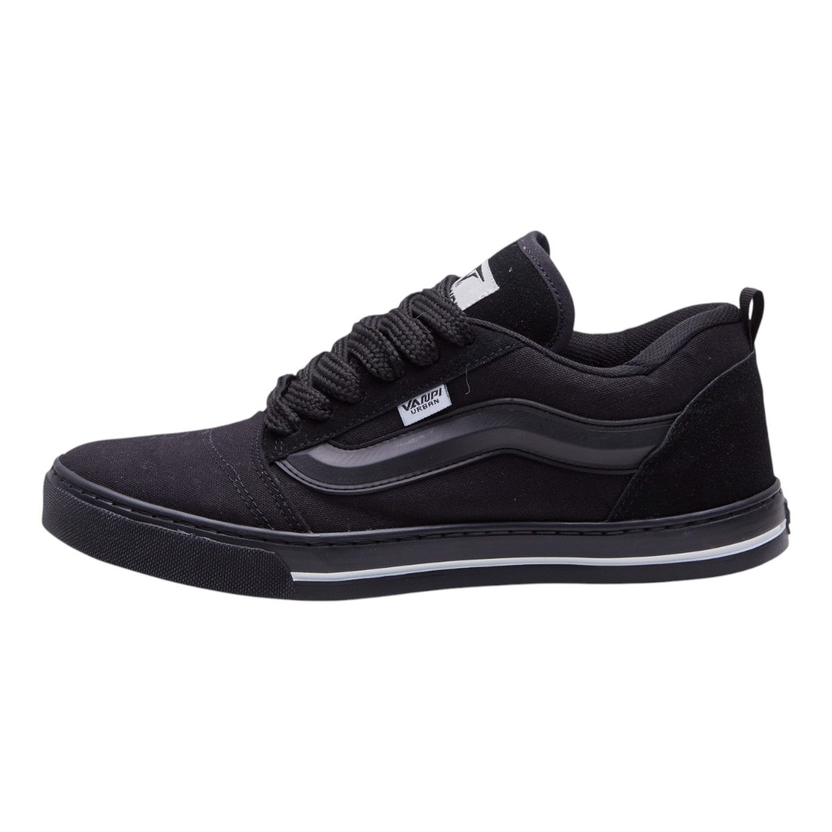 Tenis Hombre en Textil Negro Casuales Agujetas Habilitadas dv2925