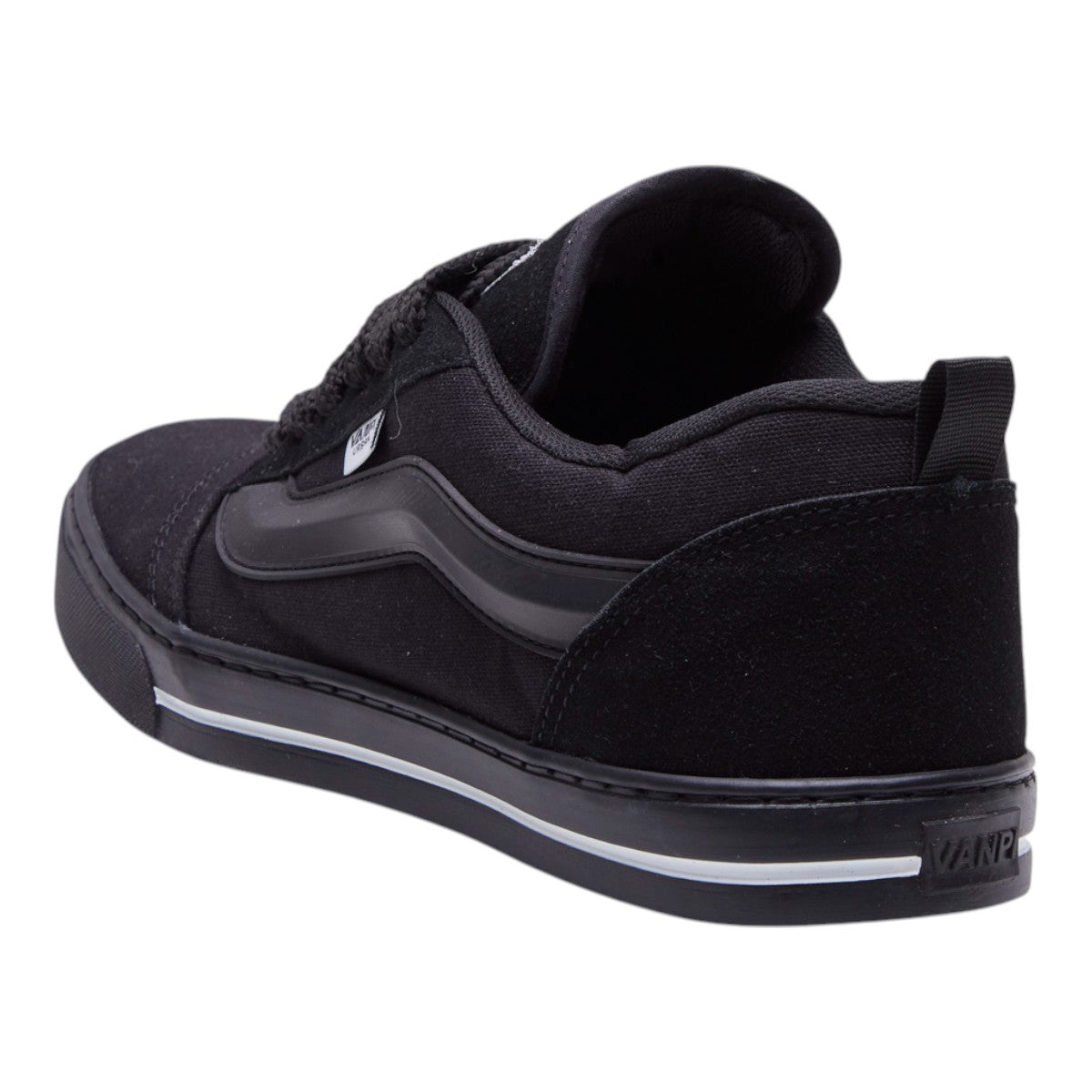 Tenis Hombre en Textil Negro Casuales Agujetas Habilitadas dv2925