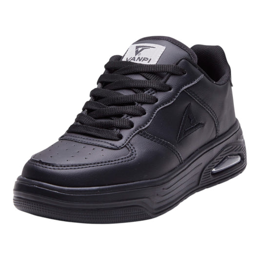 Tenis Tipo Piel color Negro para Hombre Anchos dv2925