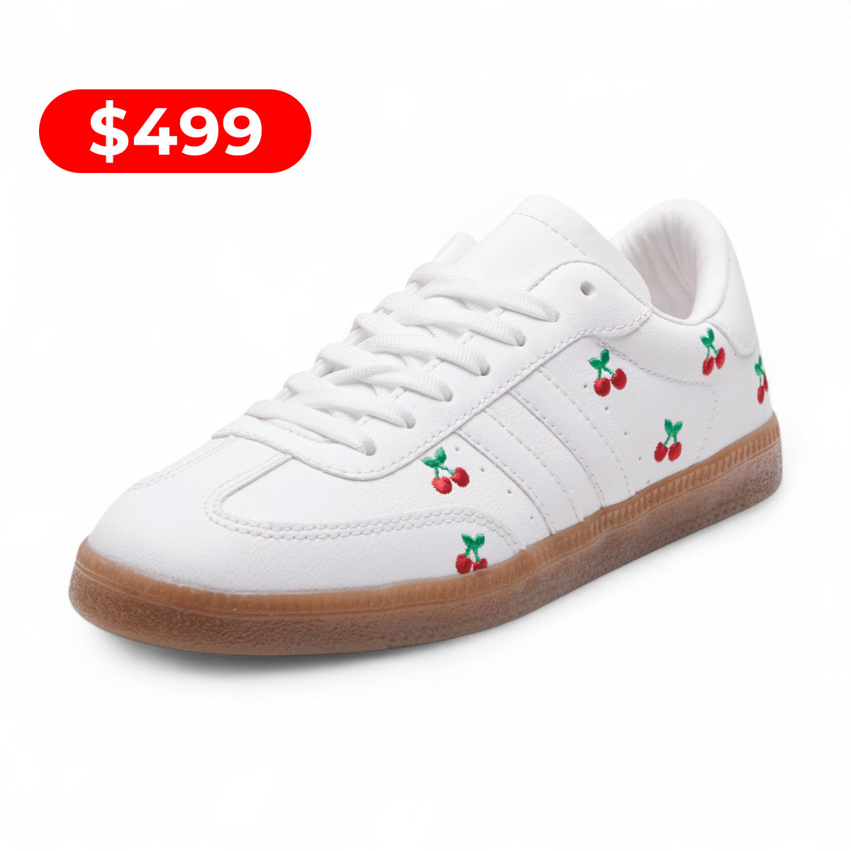 Tenis urbanos blanco / cerezas modelo 620142
