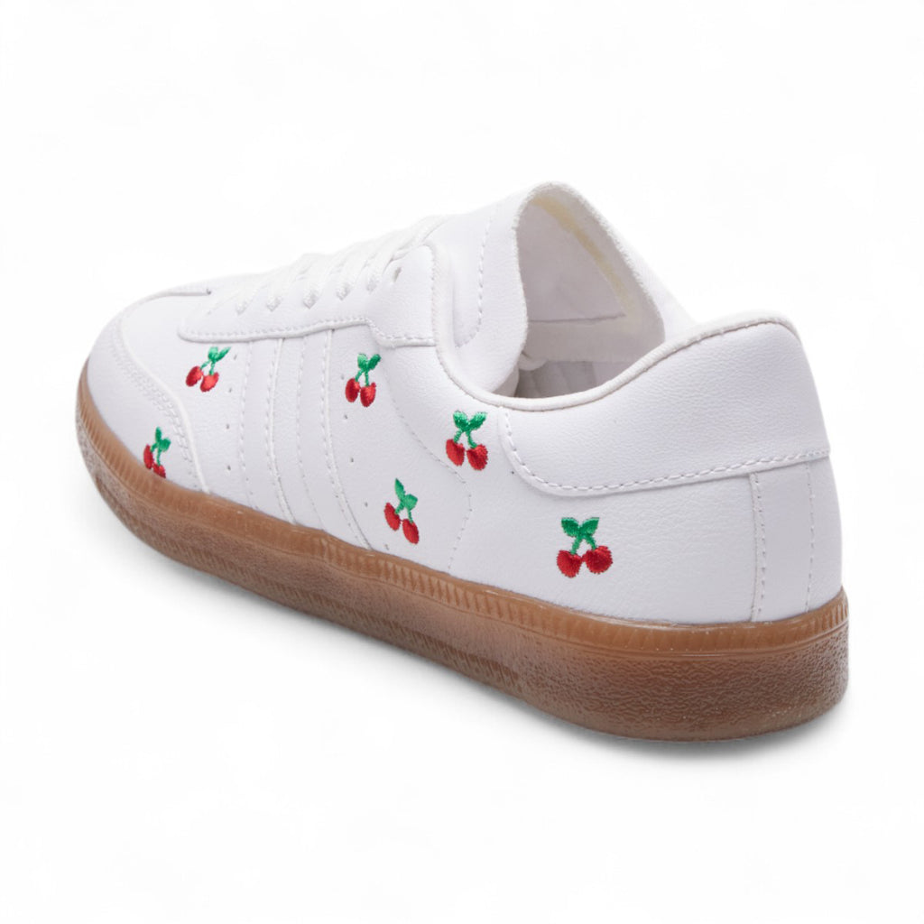 Tenis urbanos blanco / cerezas modelo 620142