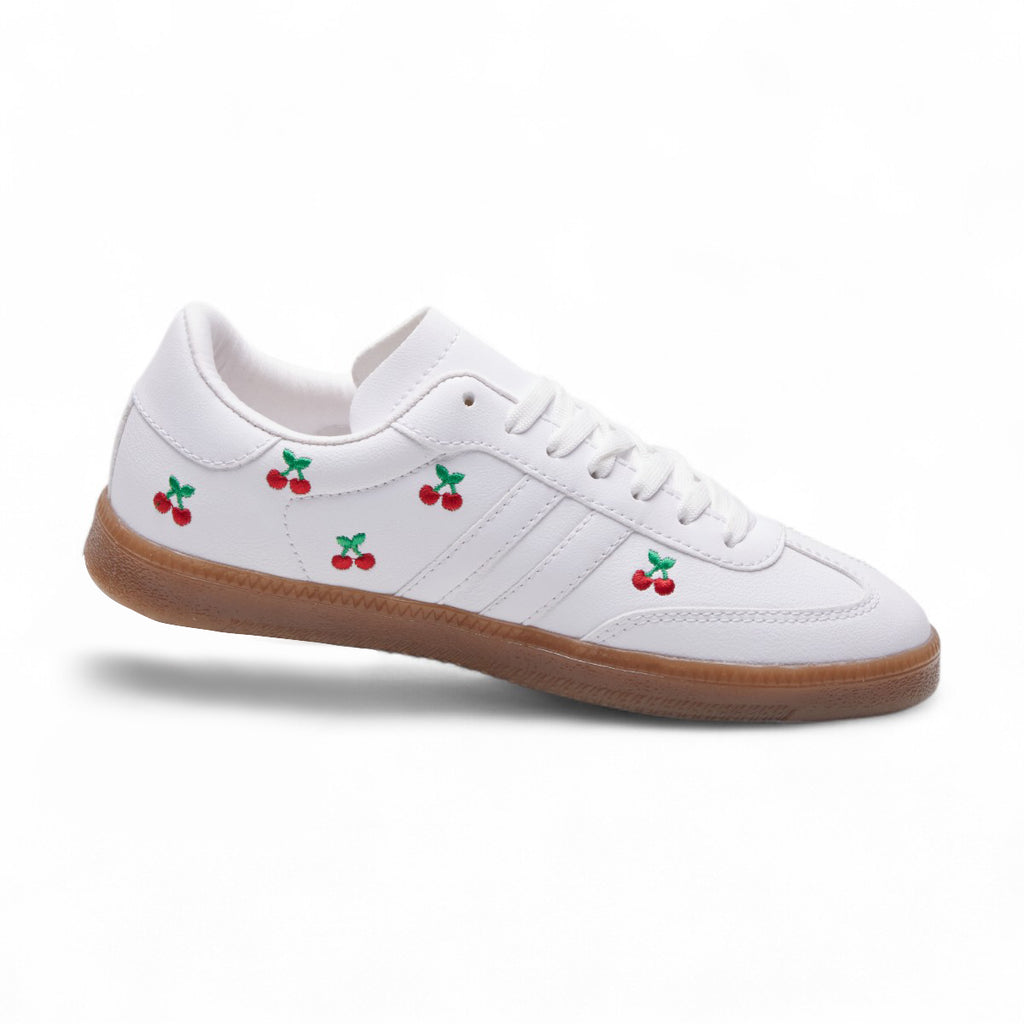 Tenis urbanos blanco / cerezas modelo 620142