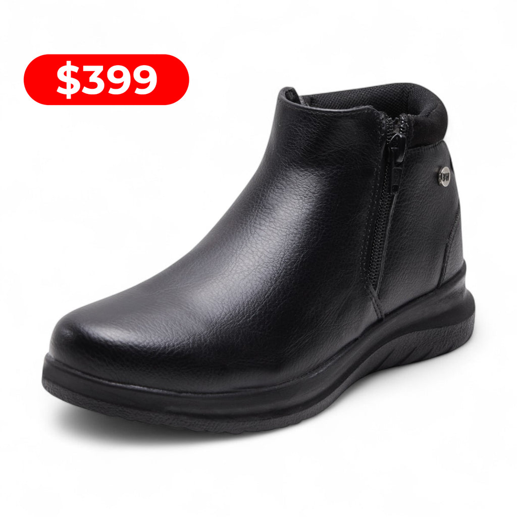 Botines negro con cierre modelo 656105