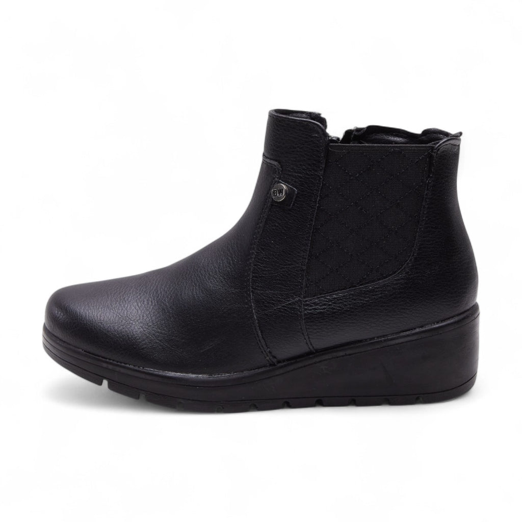 Botines negro con elástico modelo 656106