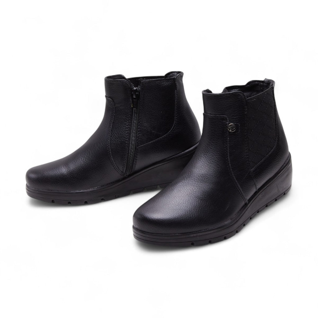 Botines negro con elástico modelo 656106