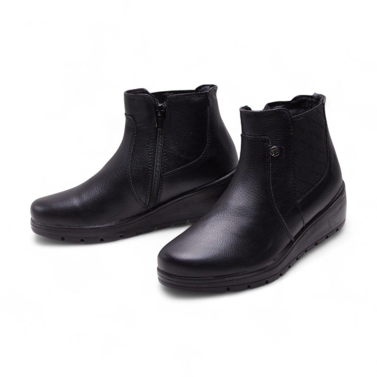 Botines negro con elástico modelo 656106