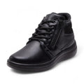 Botines negro con cierre y cintas modelo 656109