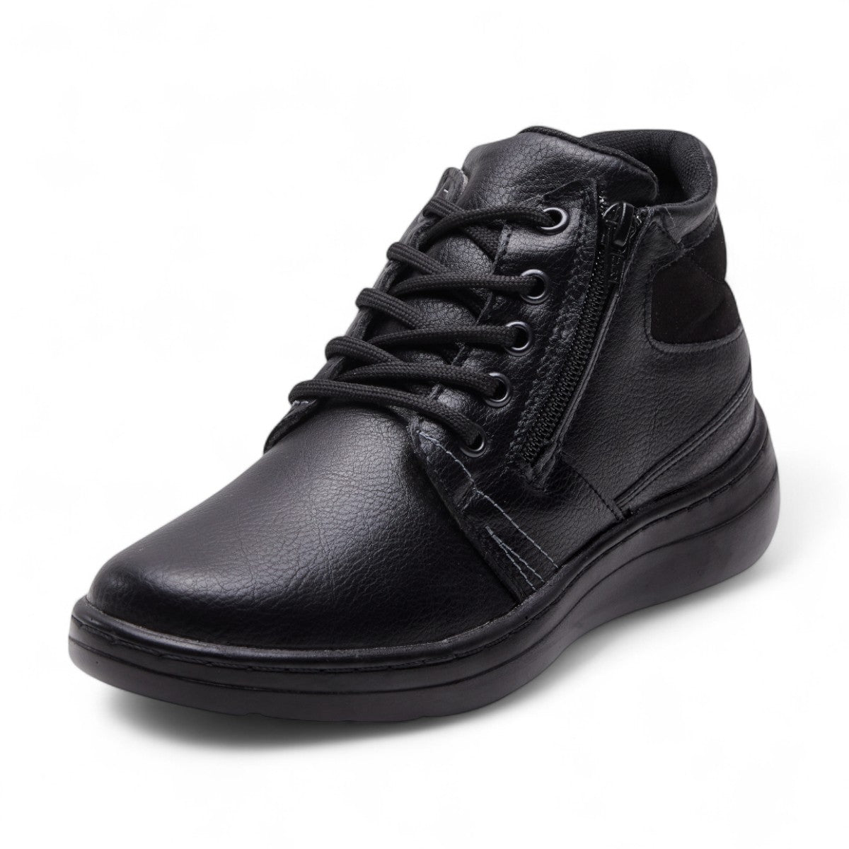 Botines negro con cierre y cintas modelo 656109