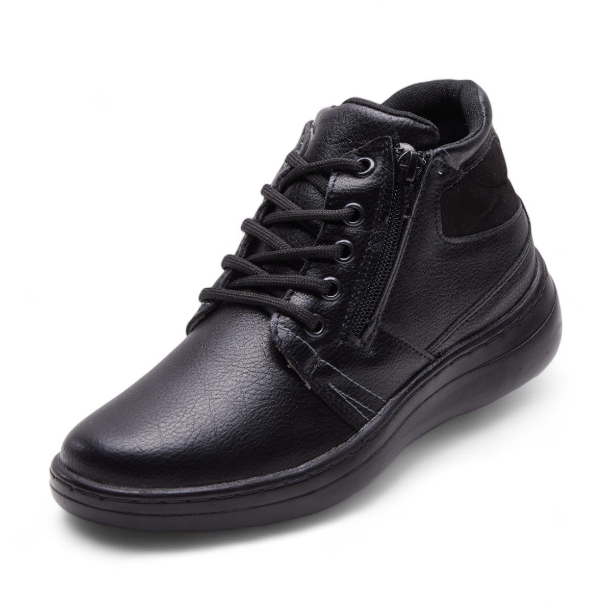 Botines negro con cierre y cintas modelo 656109