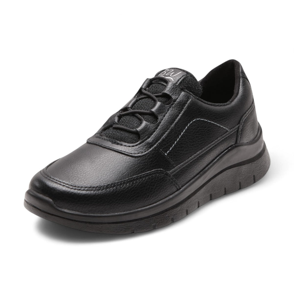 Tenis de tipo piel urbano negros modelo 656111