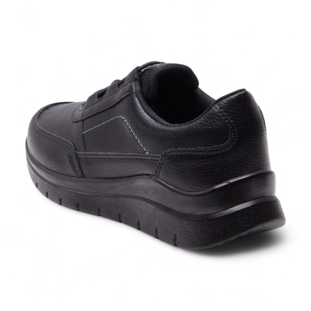 Tenis de tipo piel urbano negros modelo 656111