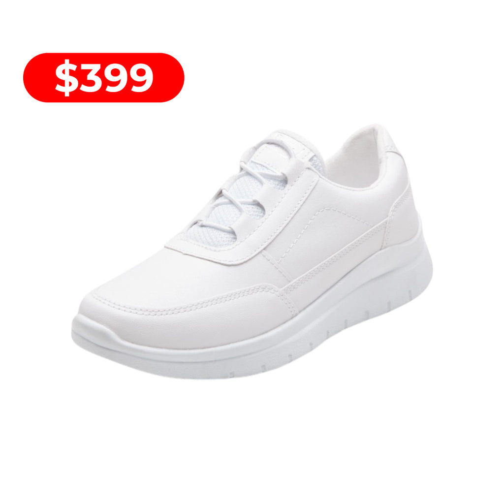 Tenis de tipo piel urbano blanco modelo 656112