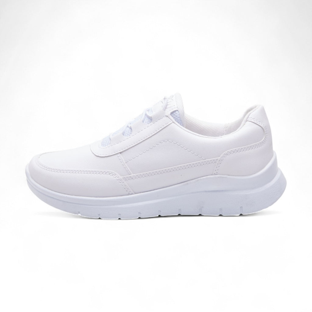 Tenis de tipo piel urbano blanco modelo 656112