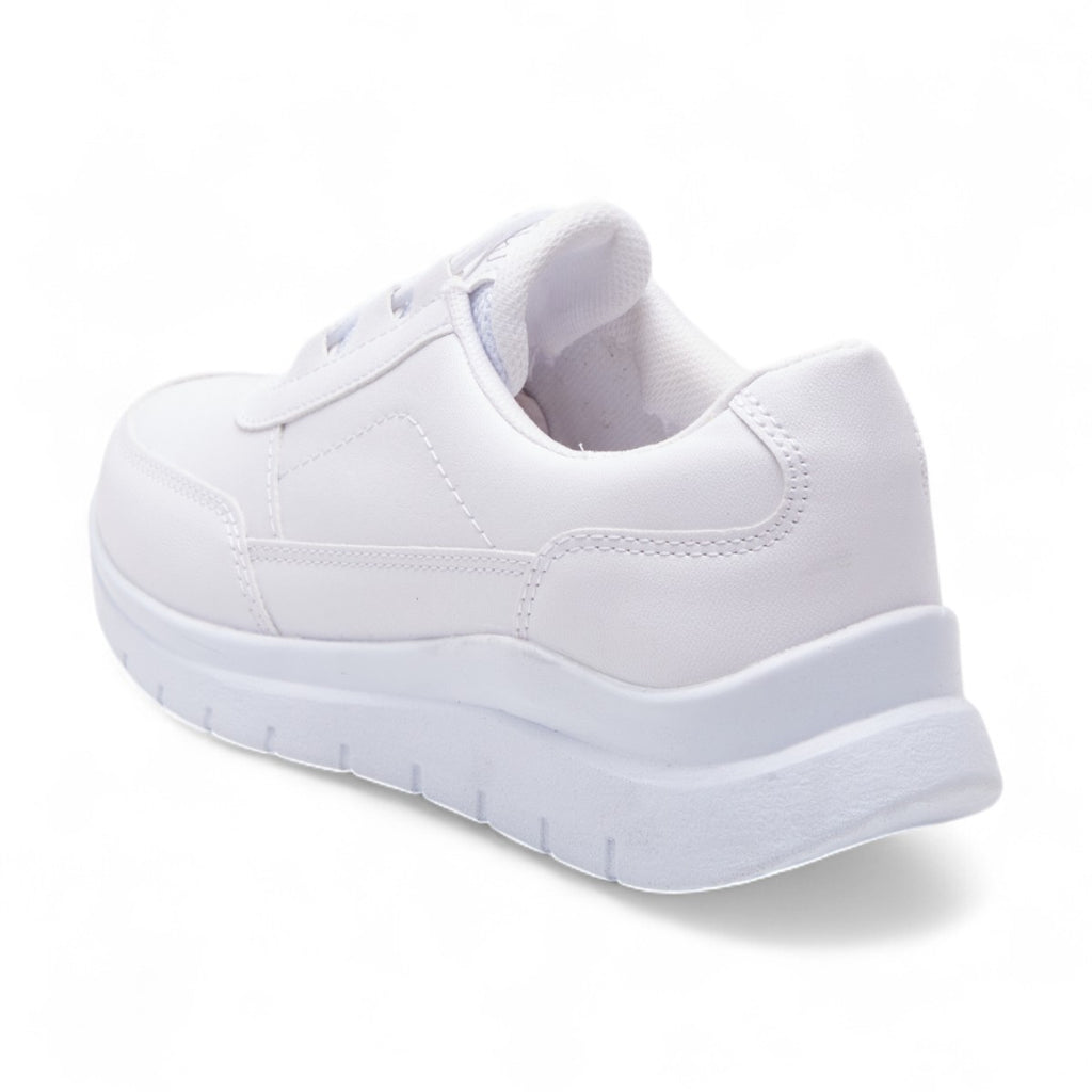 Tenis de tipo piel urbano blanco modelo 656112