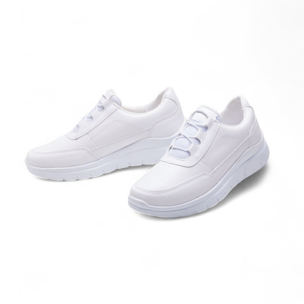Tenis de tipo piel urbano blanco modelo 656112