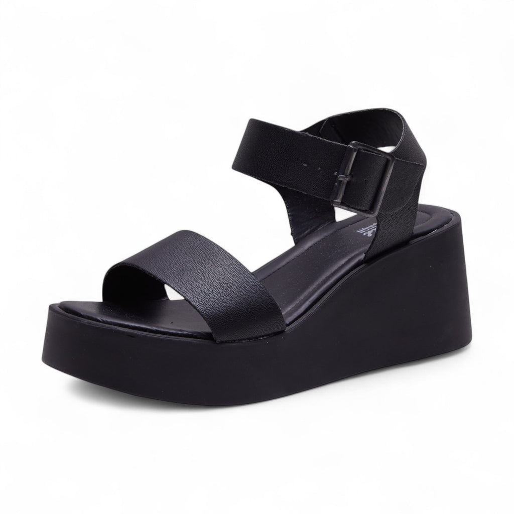 Sandalia de plataforma negra modelo 656416