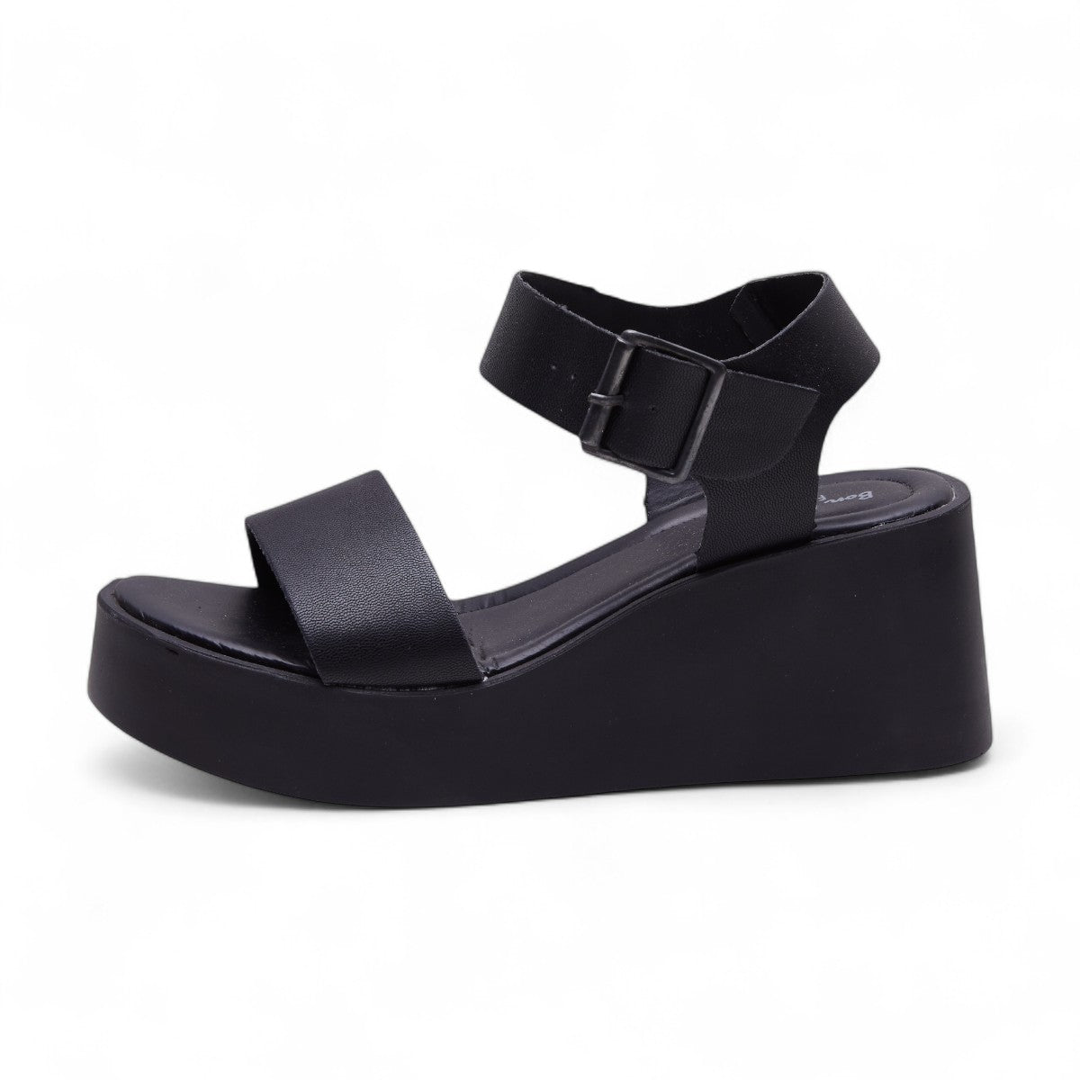 Sandalia de plataforma negra modelo 656416