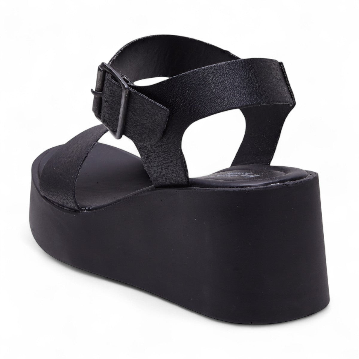 Sandalia de plataforma negra modelo 656416