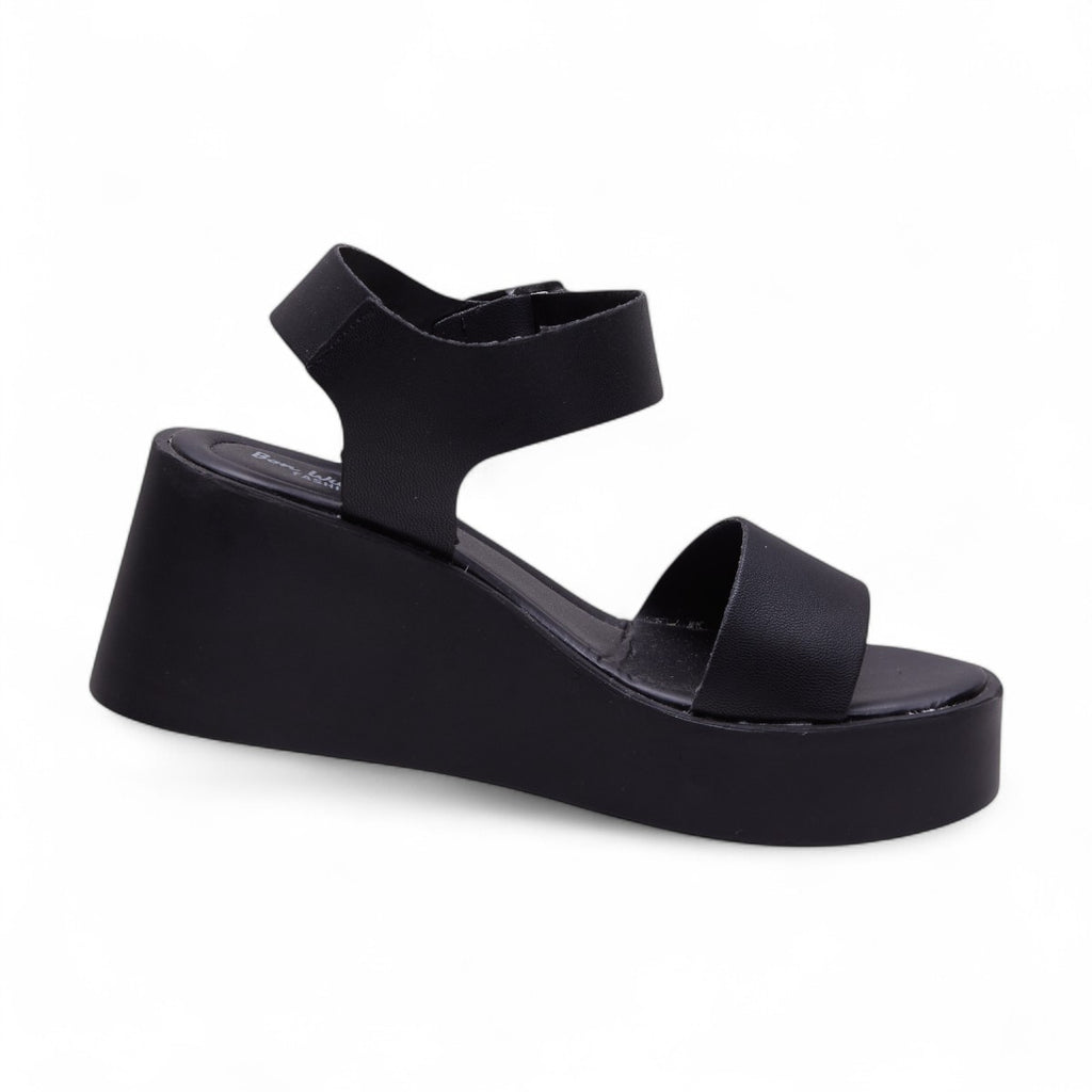 Sandalia de plataforma negra modelo 656416